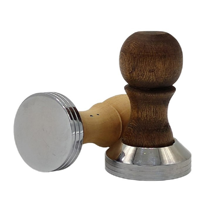 تمپر قهوه دسته چوبی کلاسیک